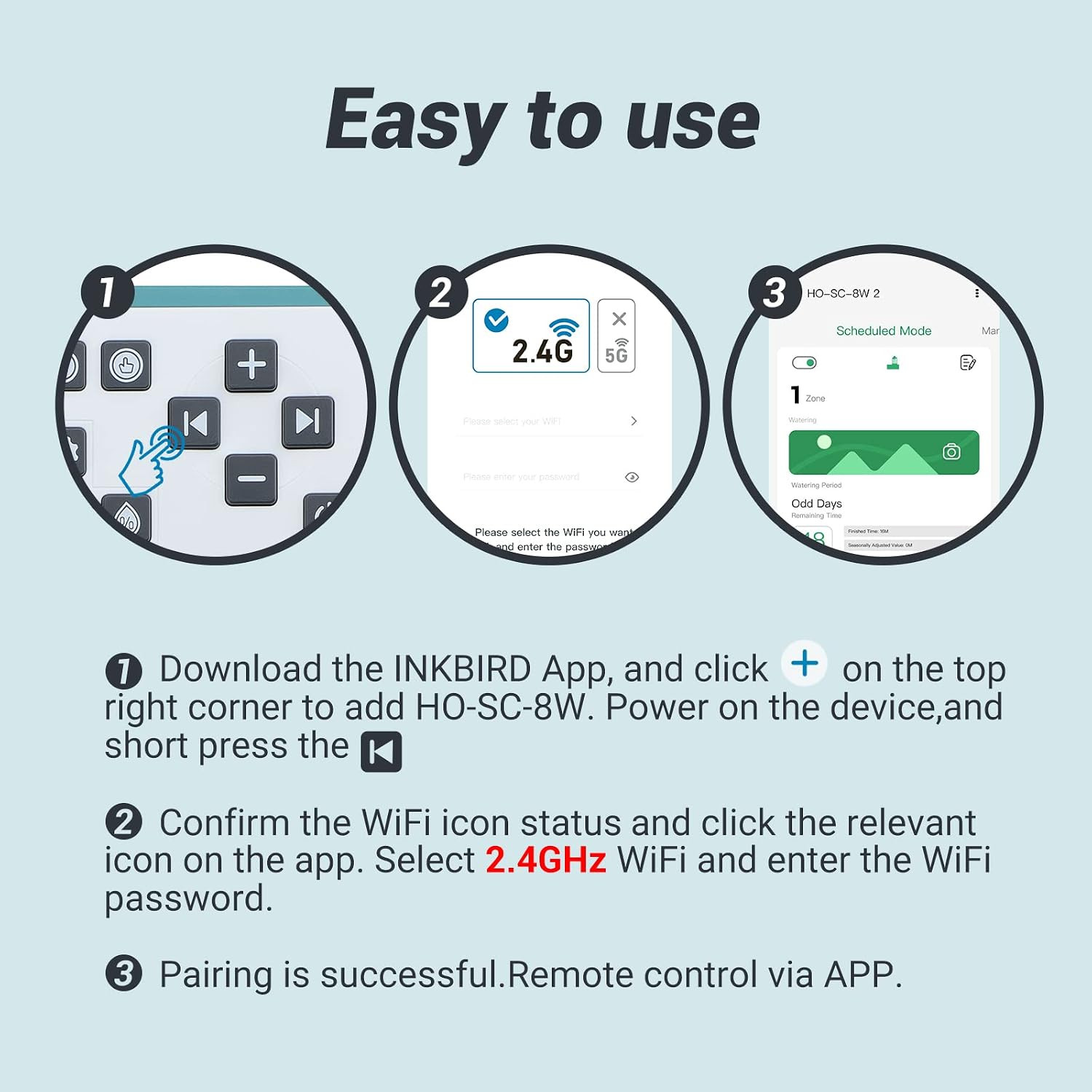 Smart Indoor Sprinkler Controller 8 Zone, Wifi Irrigation System Controller