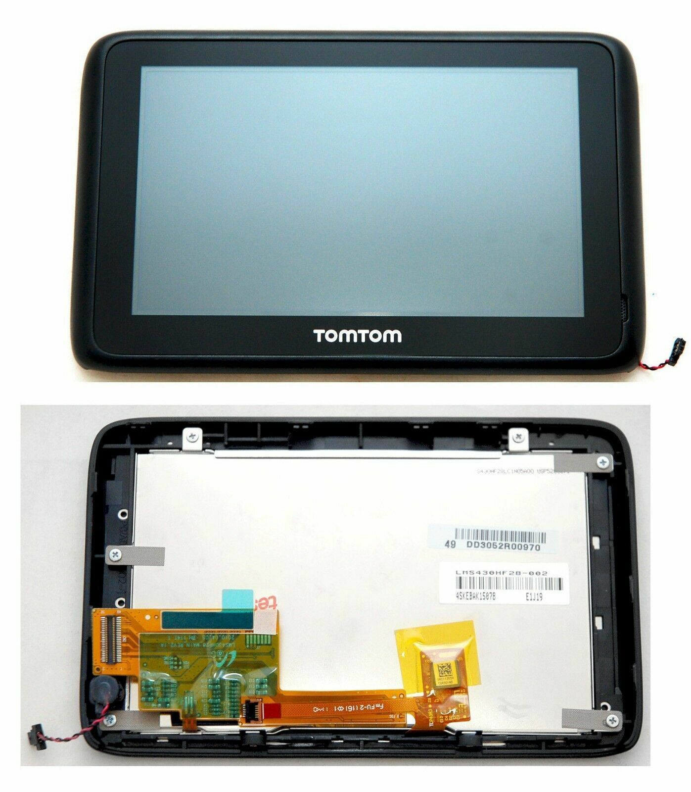 NEW OEM TomTom LCD Screen & Bezel Case GPS LMS430HF28 Part GO 2405 2435 PRO 7100