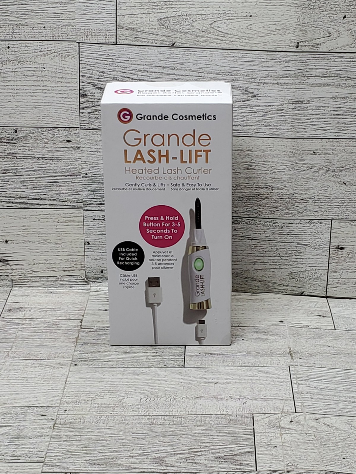 Grande Cosmetics LASH-LIFT Heated Lash Curler - Rechargeable