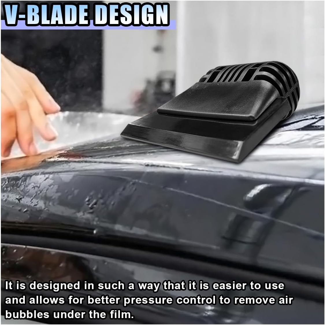 Small Squeegee, PPF Window Tint Squeegee, Rubber Non-Slip Handle Tint Squeegee,