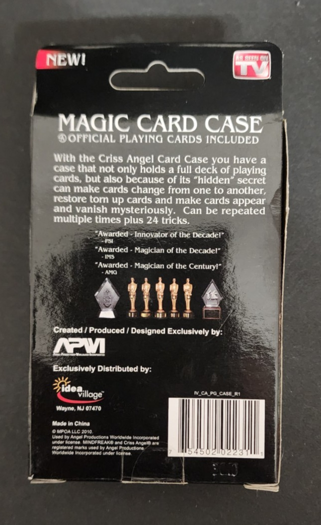 Cris Angel Mindfreak - Magic Card Case & Cards With Instructions For 24 Tricks