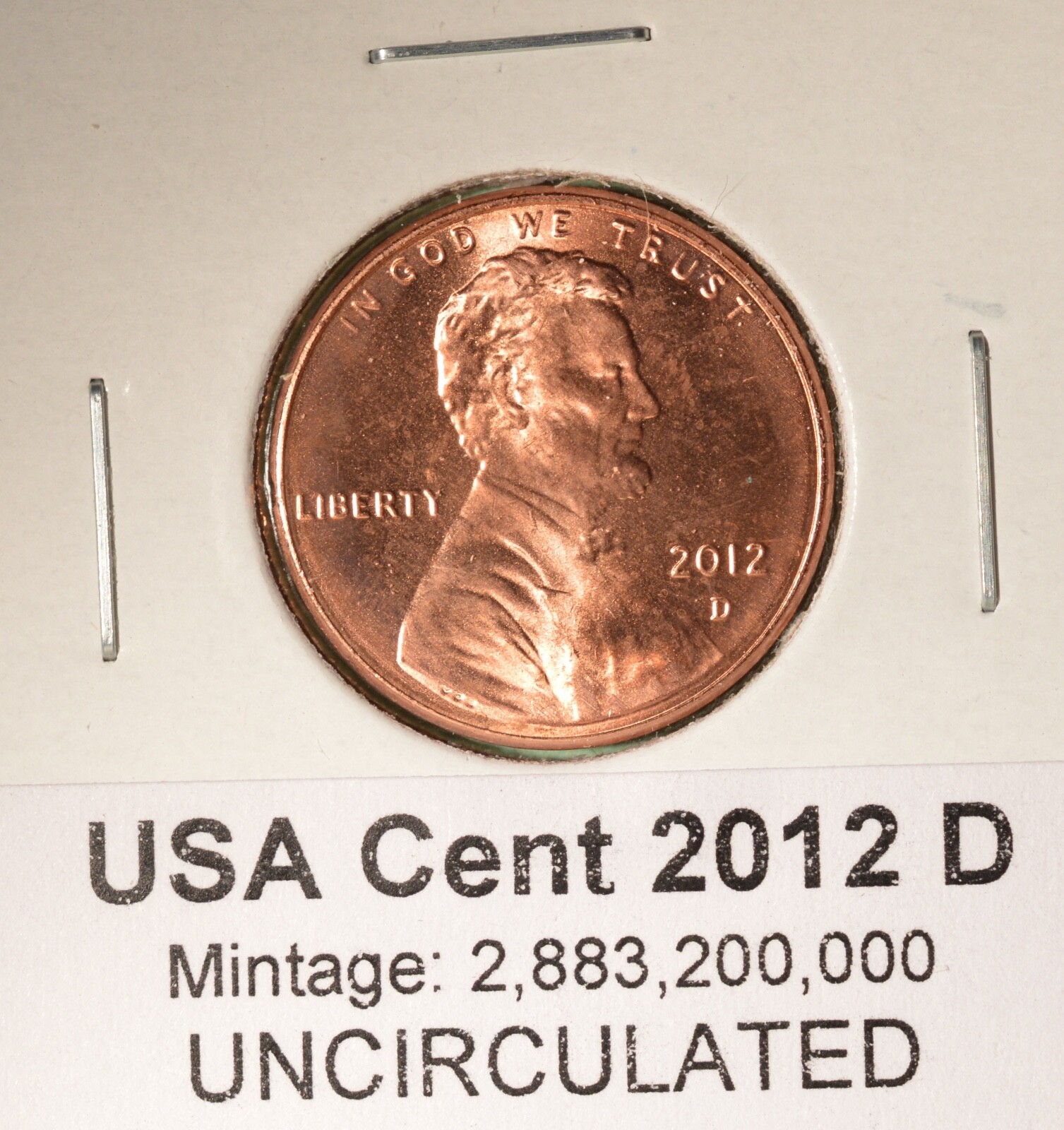 2012D - USA Cent - UNCIRCULATED