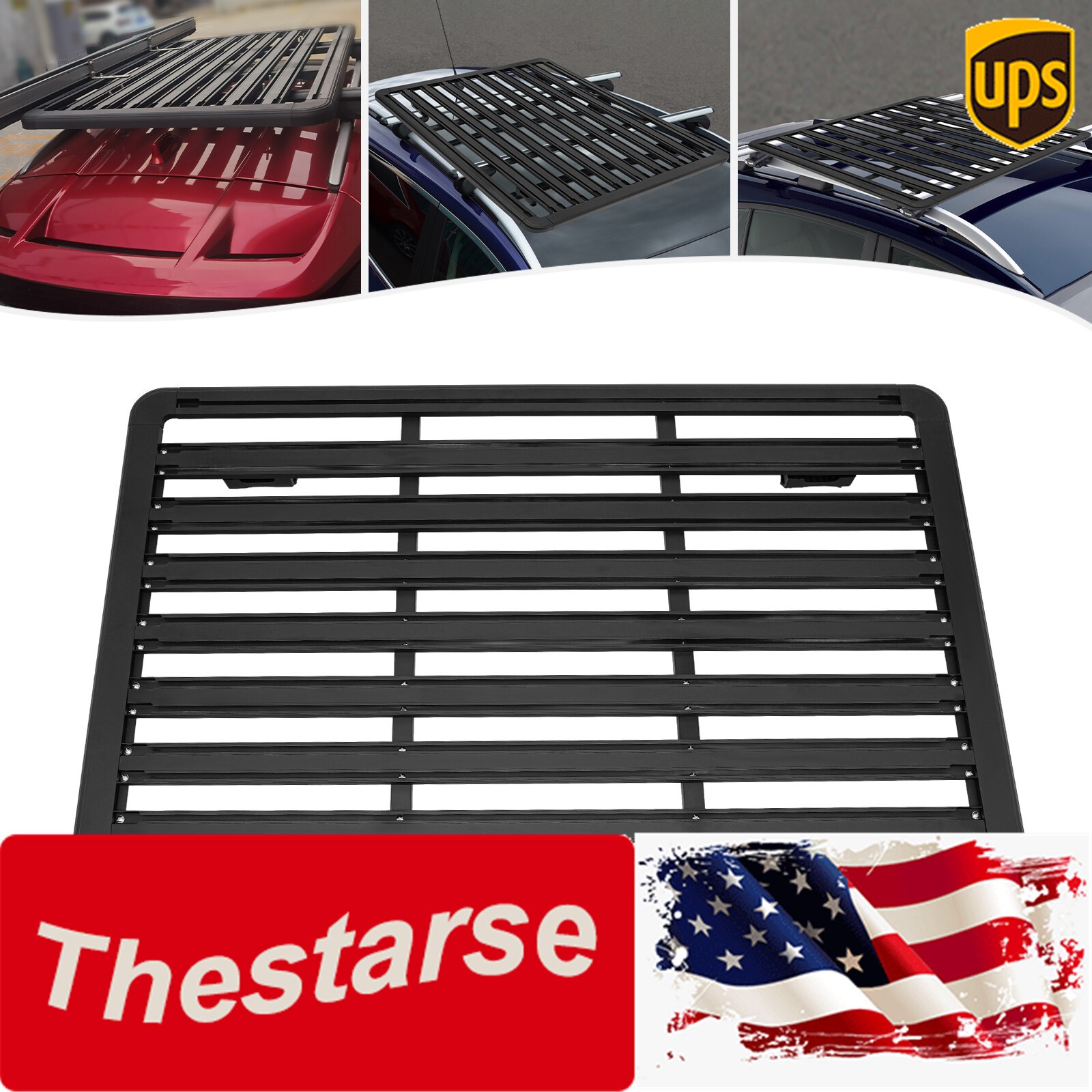 Roof Rack Universal Car Top Luggage Rack Cargo Carrier Aluminum Alloy Luggage