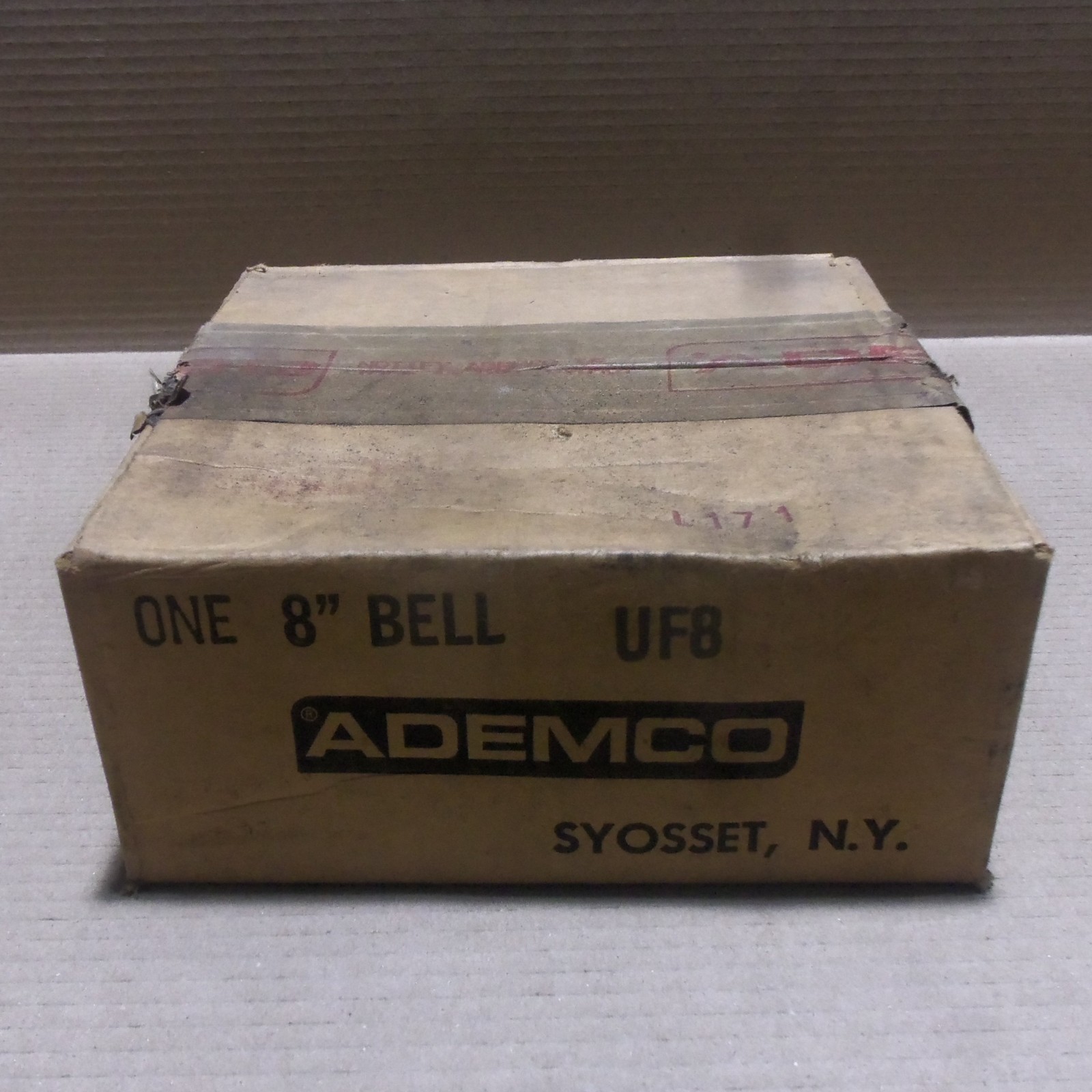NEW ADEMCO UF8 8-INCH RED BELL GONG AUDIBLE SIGNAL DEVICE 8" UF-8 FIRE ALARM AK