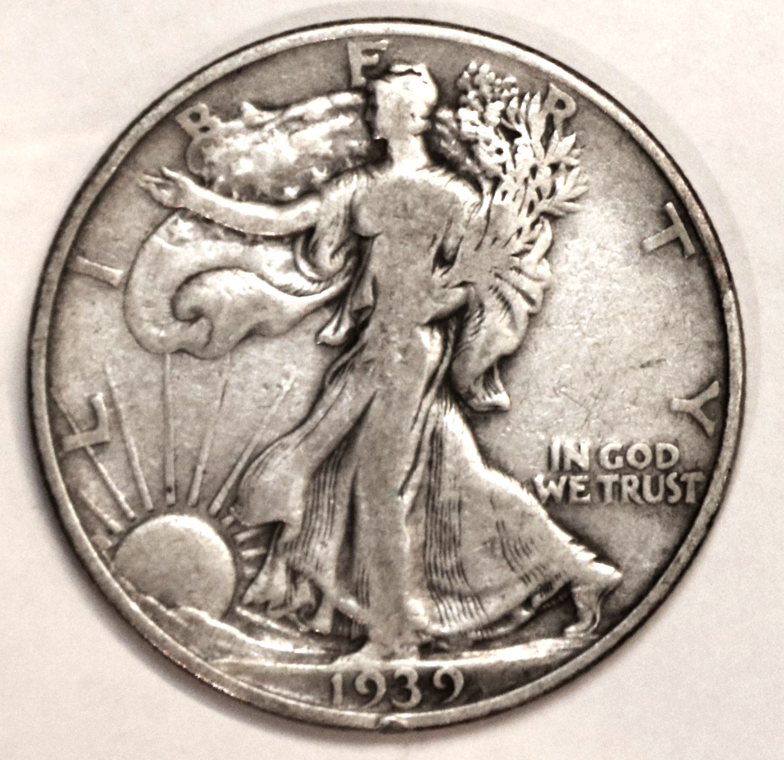 1939-P Walking Liberty Half Dollar - Very Fine - #5937