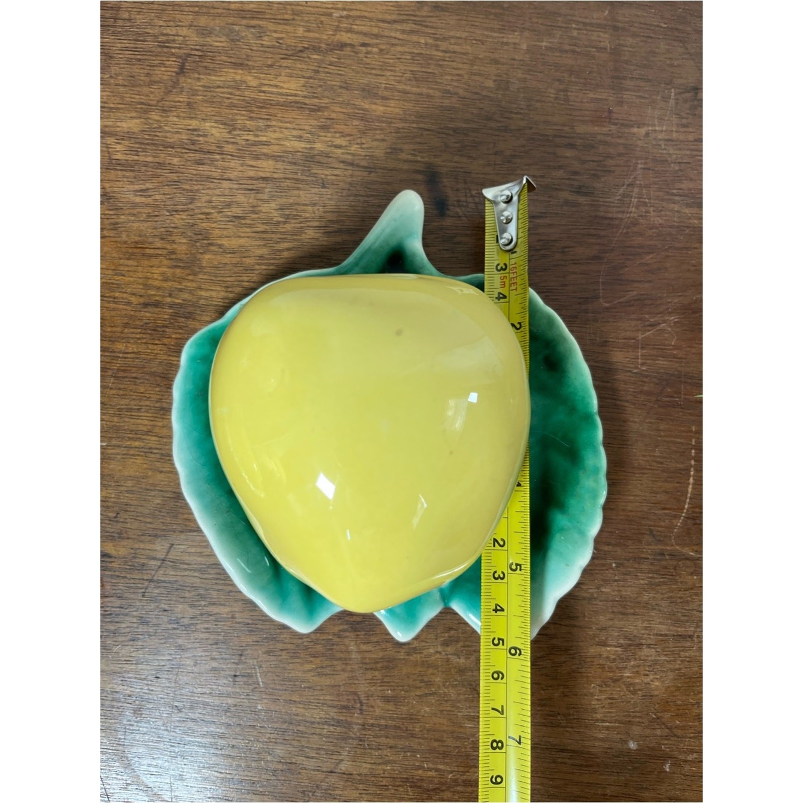 vintage ceramic lemon wall pocket