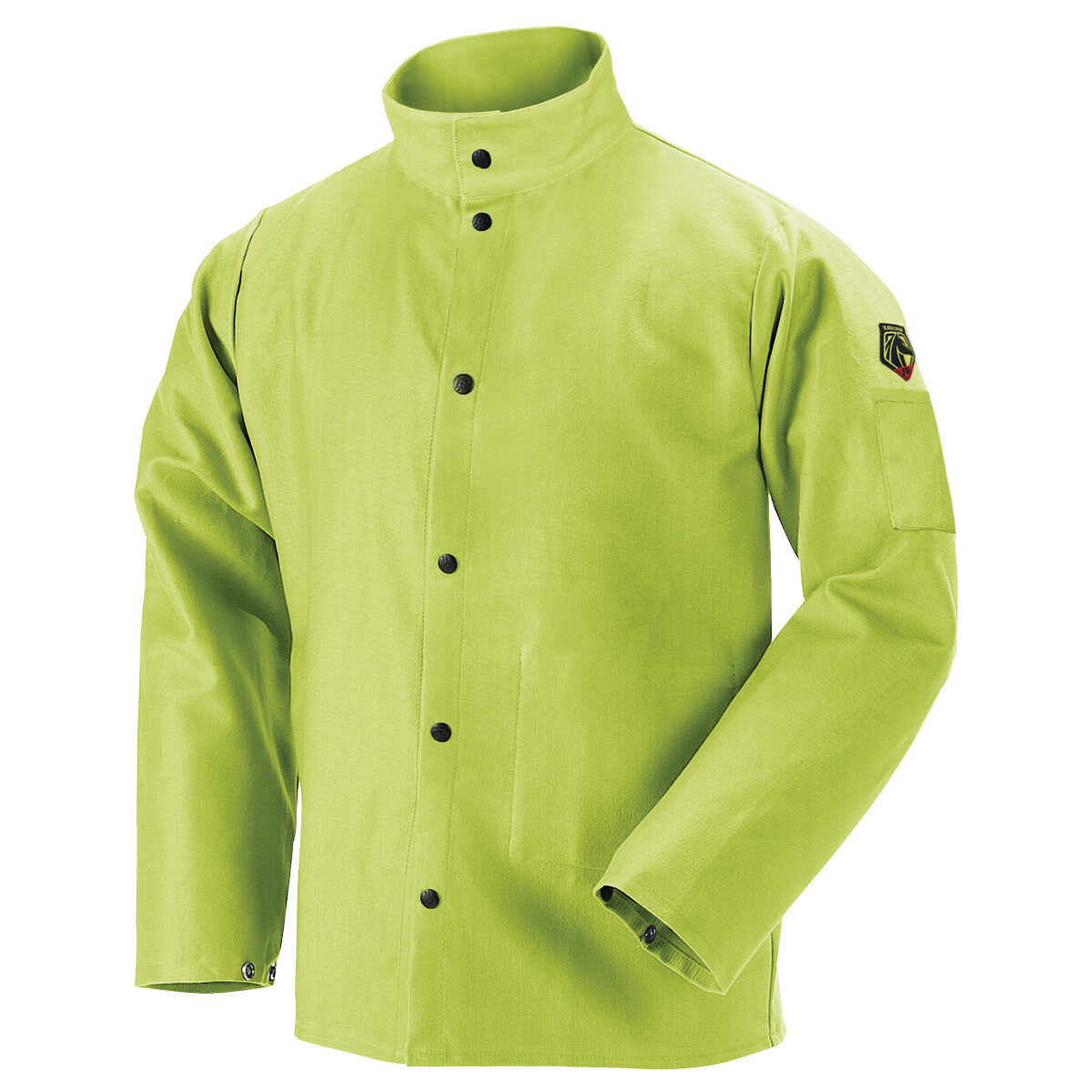 Revco FL9-30C TruGuard 200 FR Cotton Welding Jacket Safety Lime Size Large