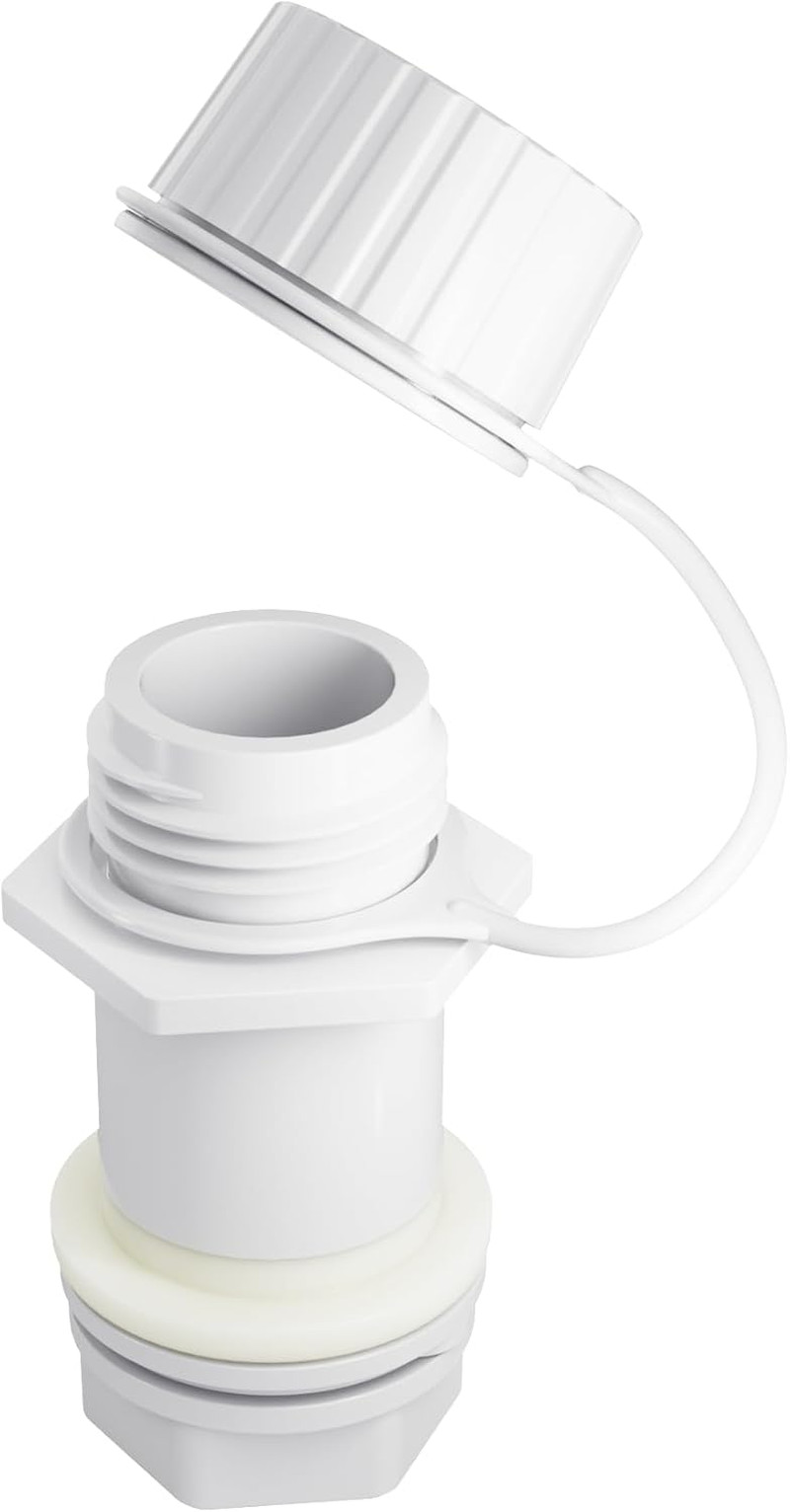 Threaded Drain Plug with Plastic Tethered Cap for Cooler,Compatible with Igloo 5
