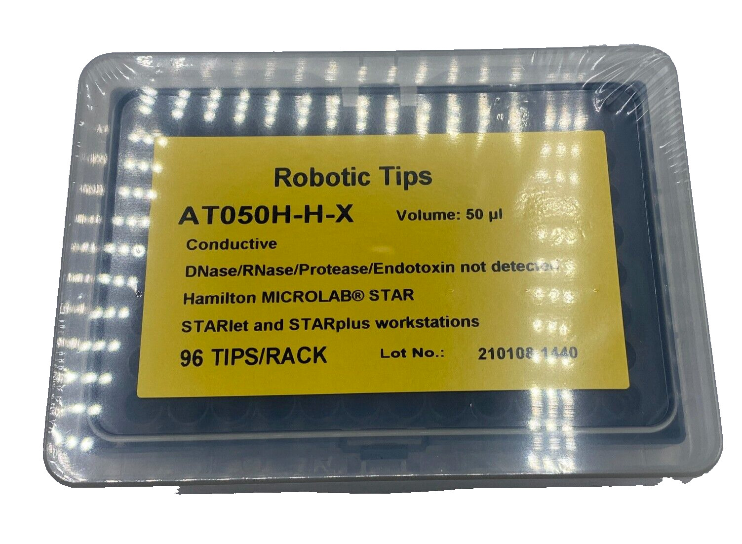 GEB 50μL Robotic Tips AT050H-H-X Conductive 96 TIPS/RACK 24 CASE MicroLab 🔔
