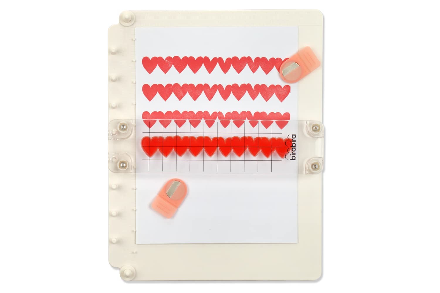 Easy Stamp Platform Tool Accurate Craft Stamping 1 Inch Square Rubber Compatible