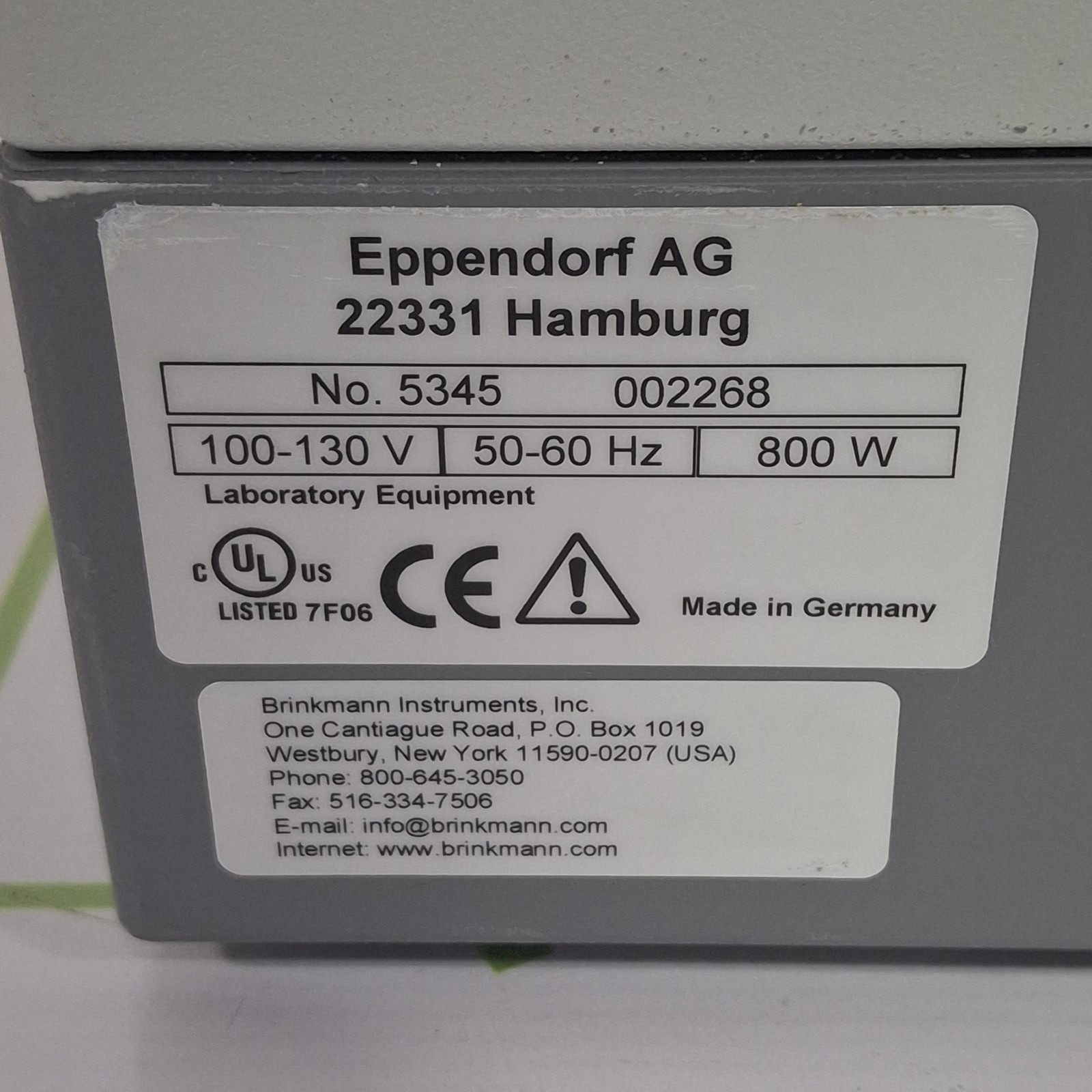 Eppendorf Mastercycler EPGradient S 5345 Real Time PCR