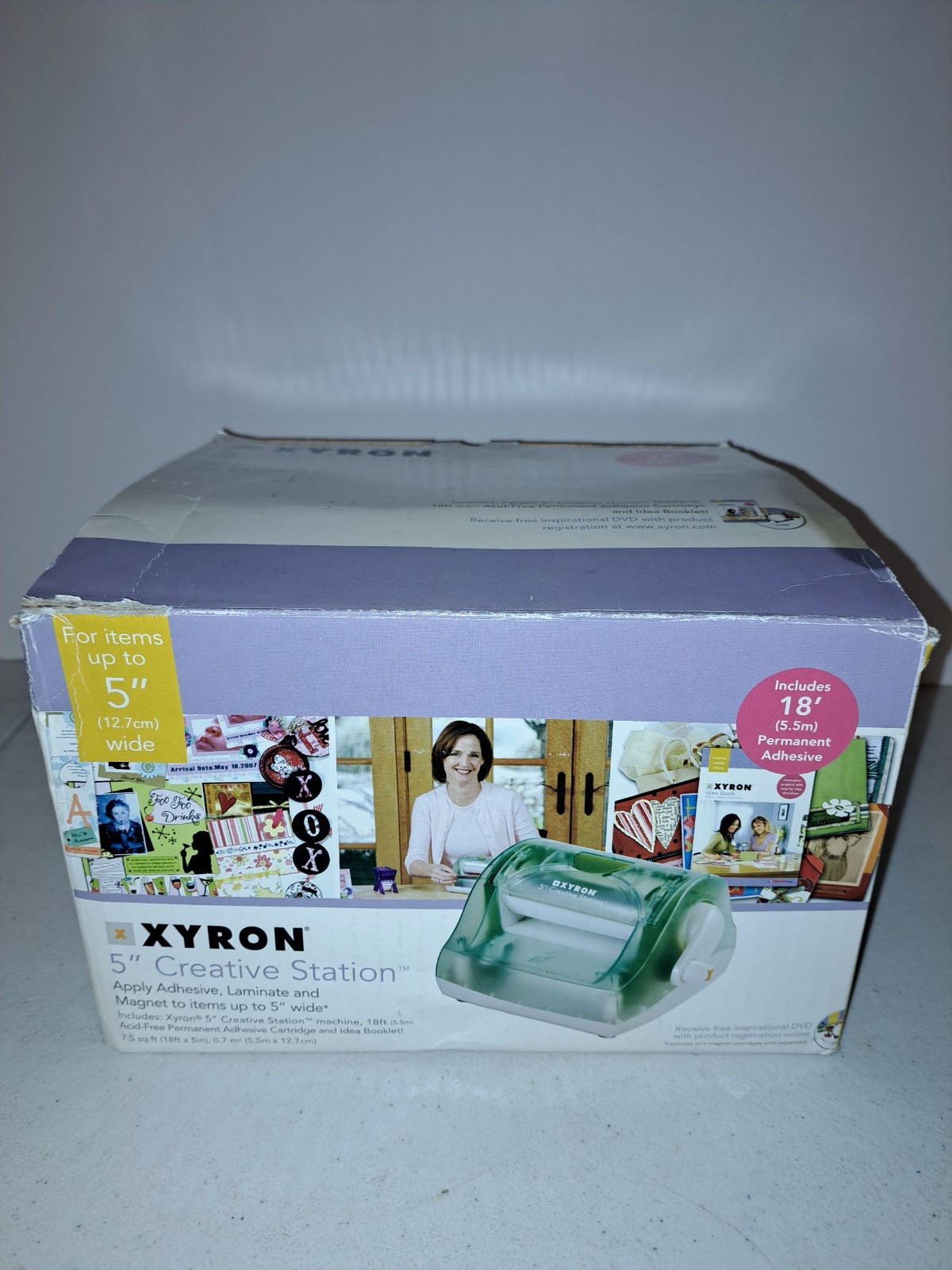 XYRON 5" Creative Station Laminator Label Magnet Maker Plus Refill Cartridge