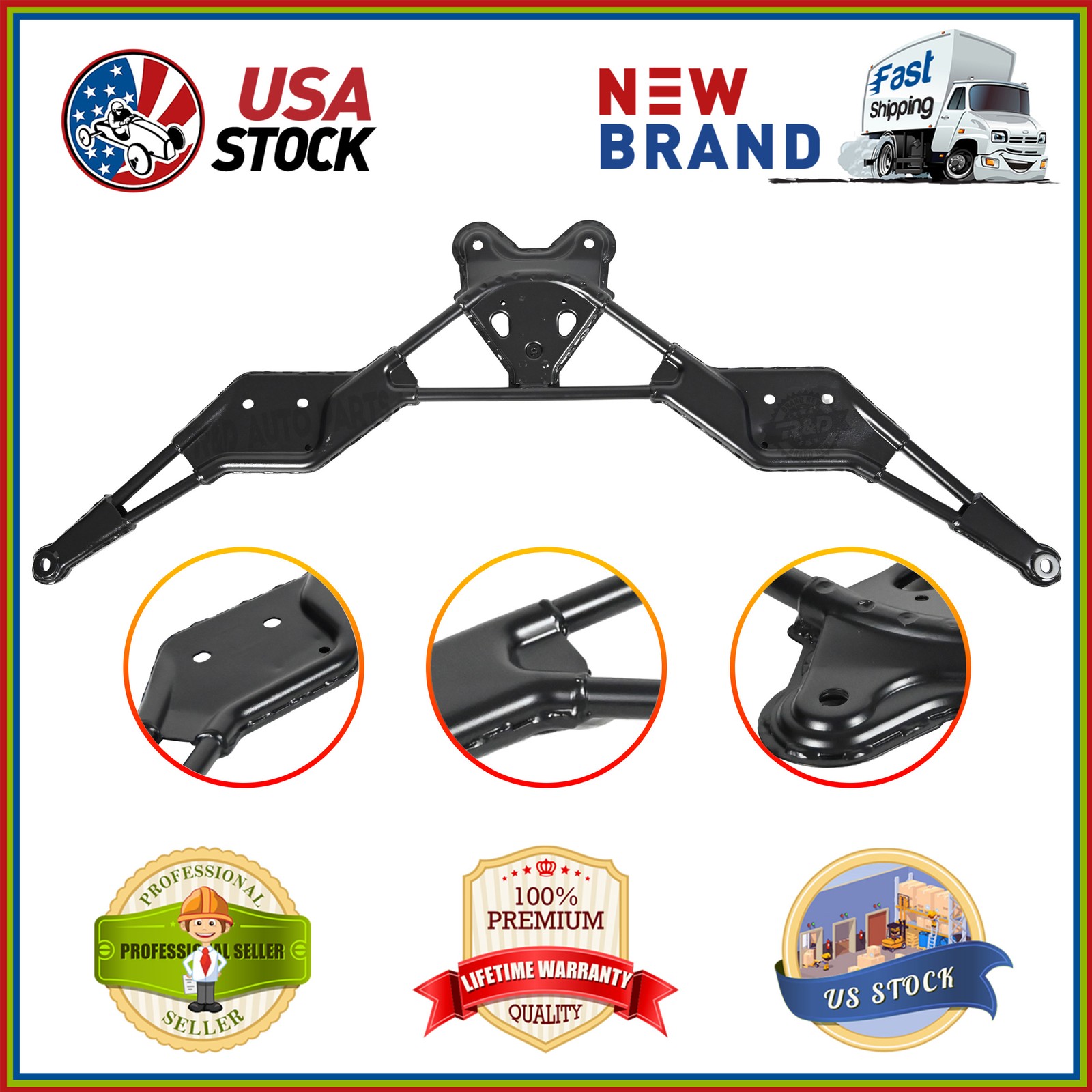 Front Subframe Crossmember Brace Bracket For Infiniti G37 EX35 EX37 M35 M37 AWD