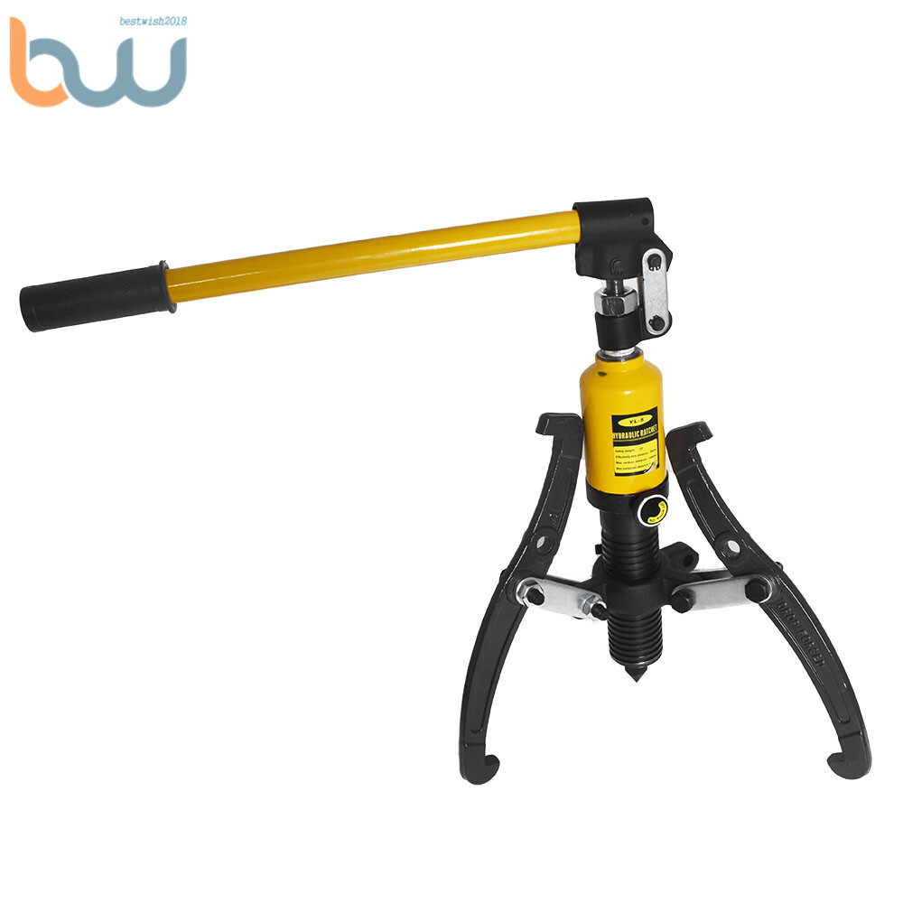 3-Jaws 5T Hydraulic Bearing Gear Puller Wheel Hub Puller Separator Garage Tool