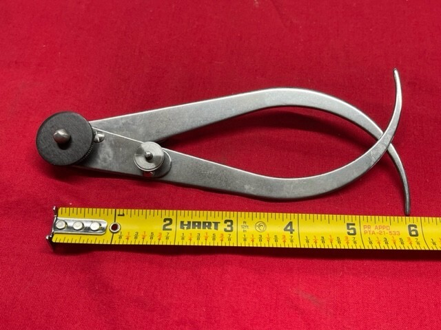 Starrett 36-6 Lock Joint Transfer Type Outside Caliper, 6" Flat Leg  IN STOCK