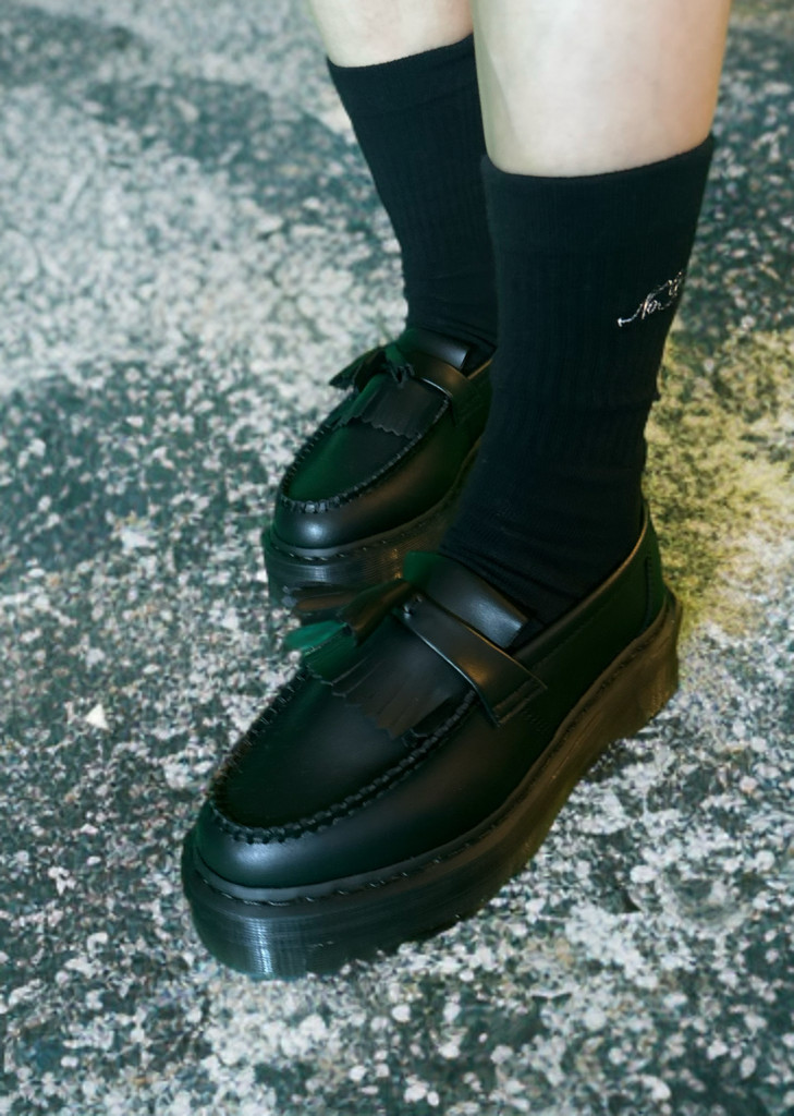 NoRch Classic Script Crew Socks Black