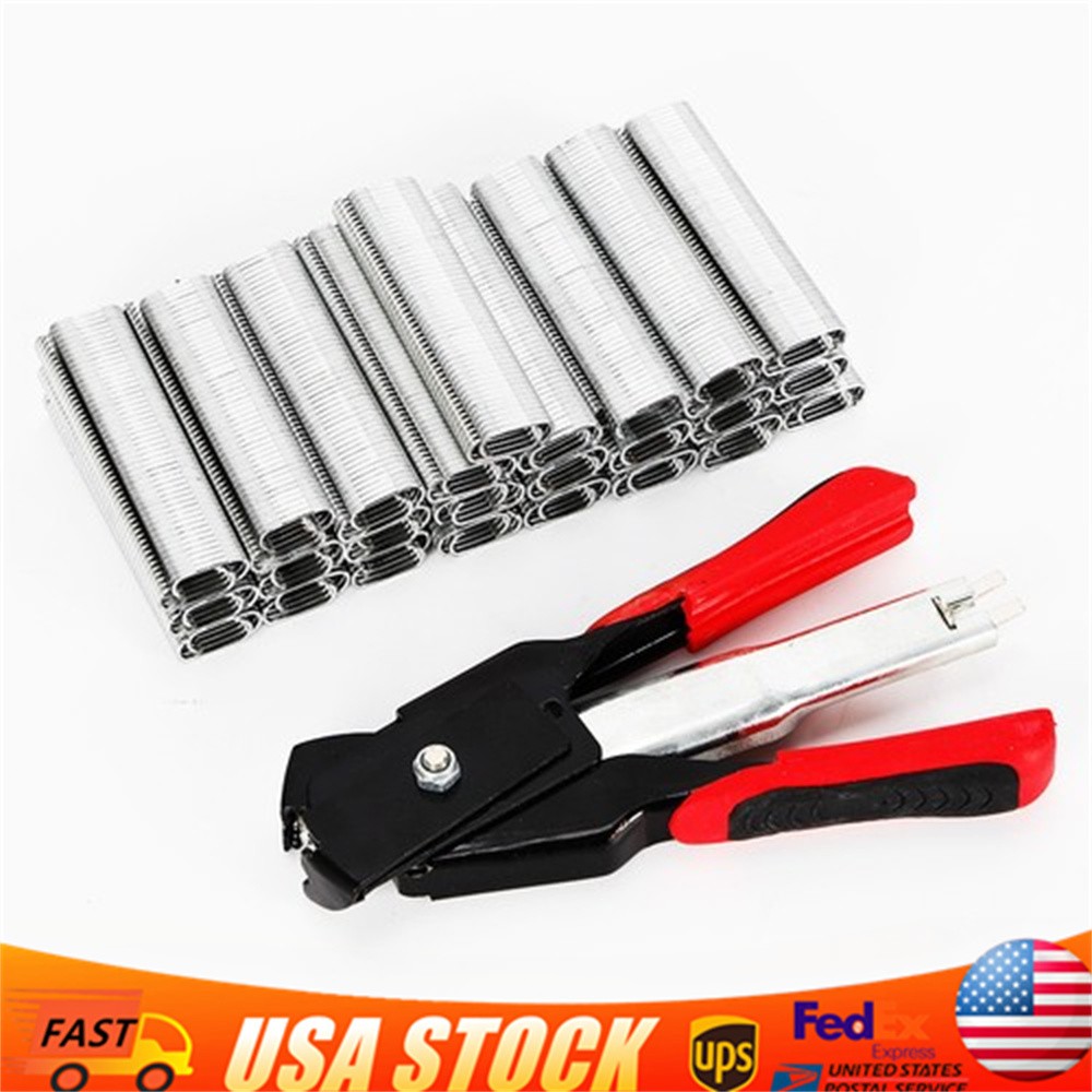 Automatic Hog Ring Pliers&C Clips for Netting, Sausage Casings, Tags, Traps USA