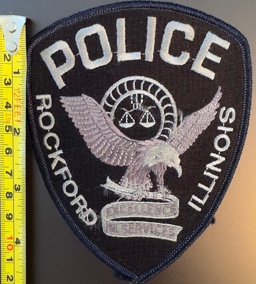Rockford Illinois IL Police Patch Unsewn