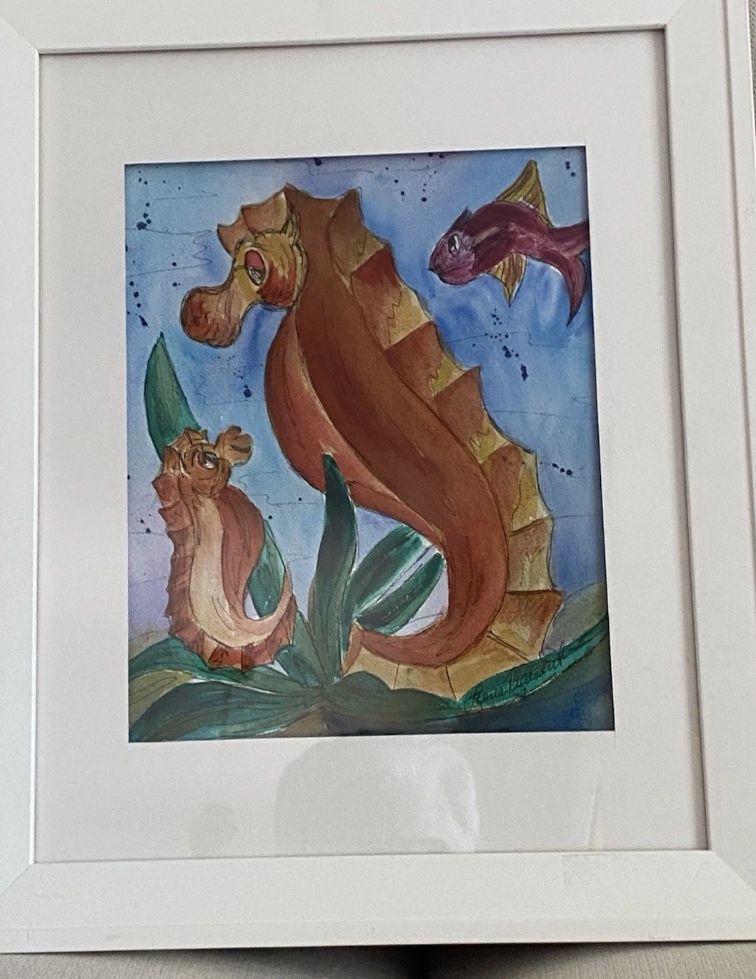 Original Watercolor By Leona Biering Pleasant, Texas Artist