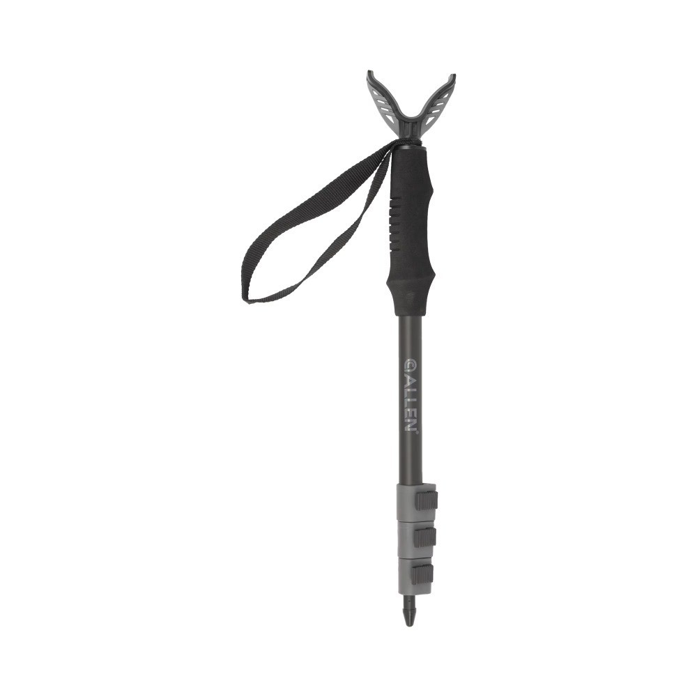 Adjustable Shooting Stick 16.25 to 45 Inches Black Aluminum Bipod Monopod Rest