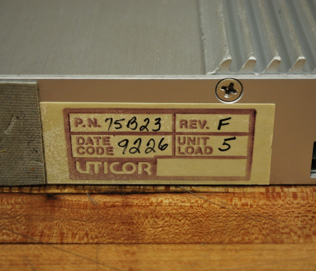 Uticor 75B23 Input Simulator Unit Load 5 - USED
