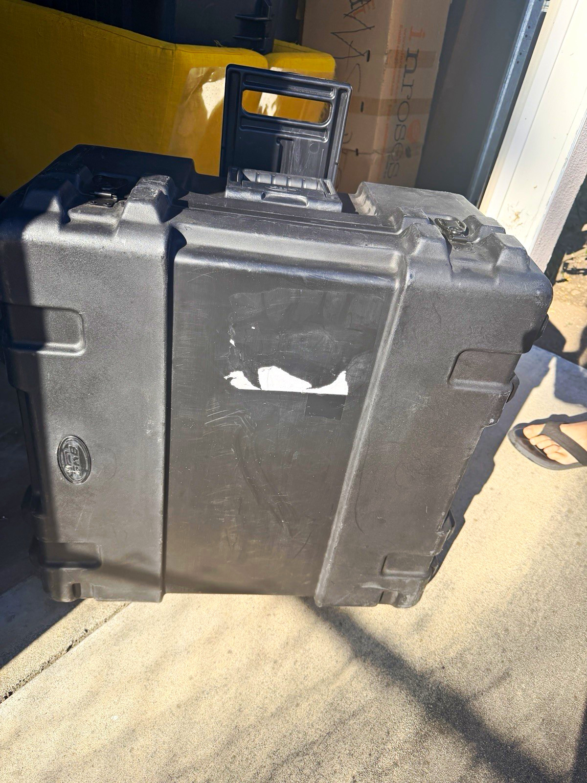SKB Hard Rolling Case w/ Pull Handle, Padded Foam Interior, Black