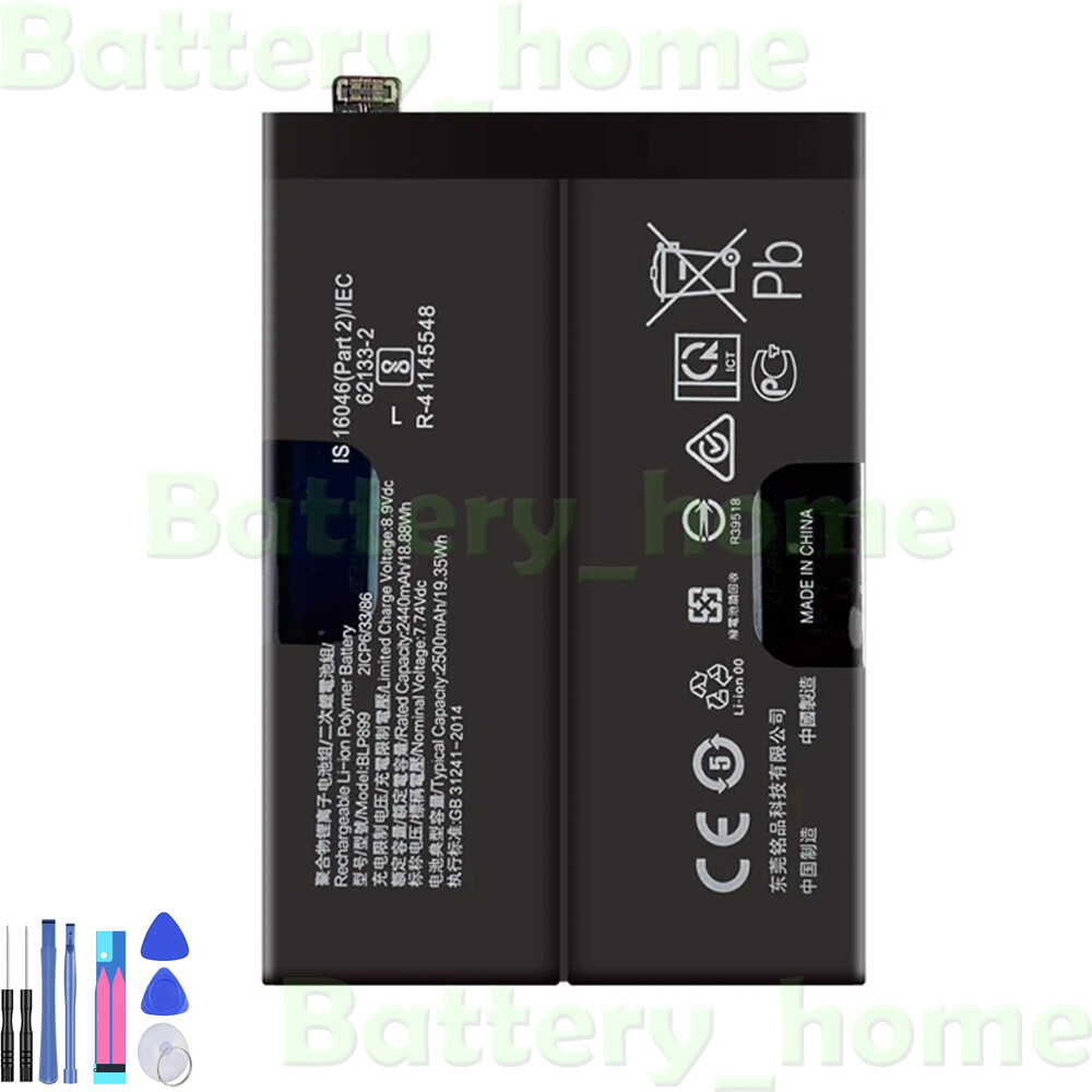 Long Endurance 5000mAh Replacement BLP899 Battery for 1+ OnePlus 10 Pro 5G Phone