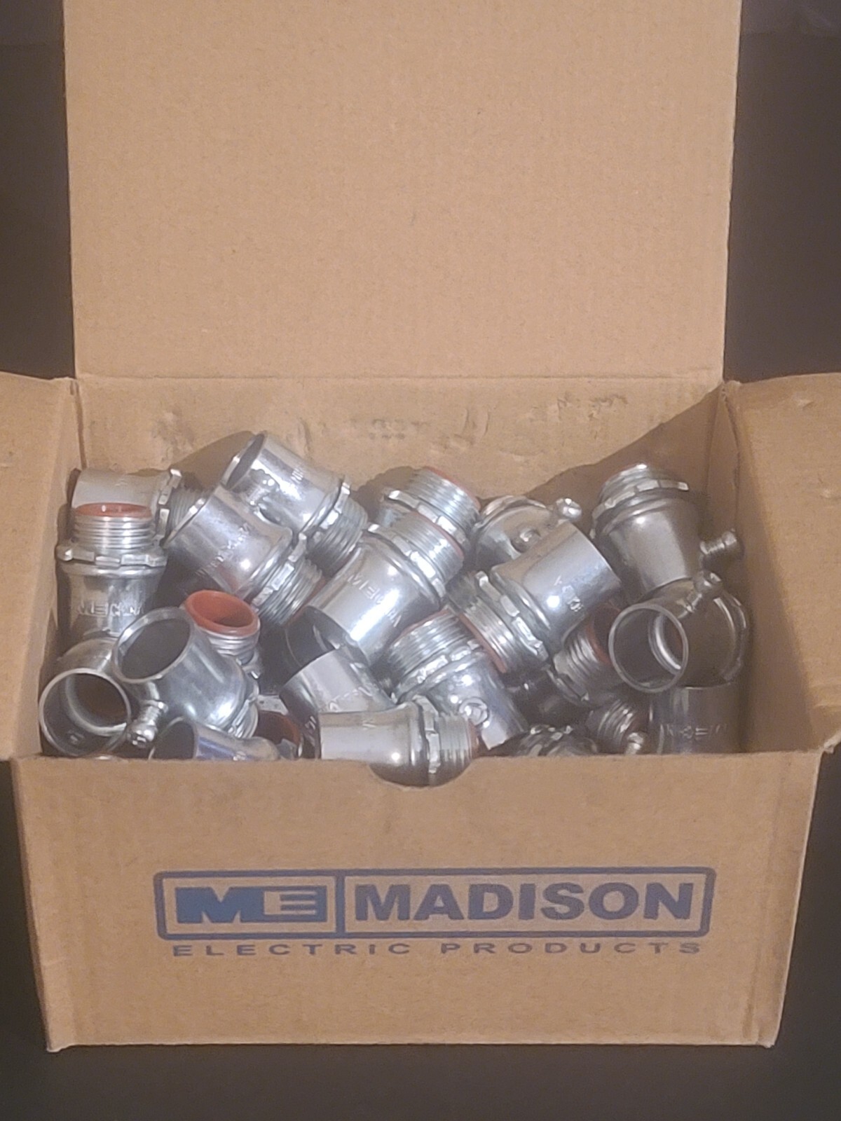 BOX OF 50  Set Screw EMT To Box 1/2" CONDUIT Fittings Connector STAINLESS STEEL