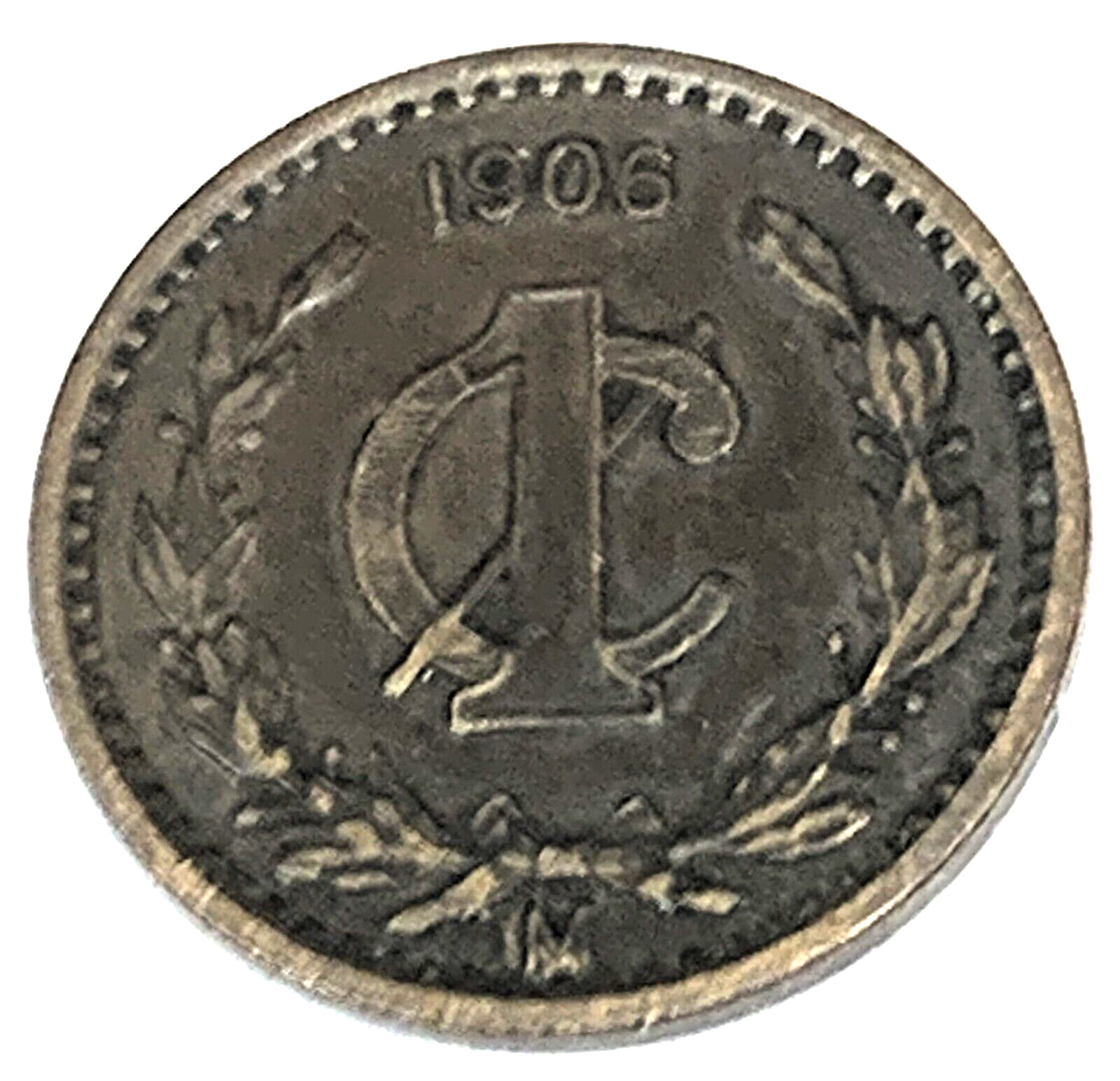# C722   MEXICO  COIN,     ONE CENTAVO   1906