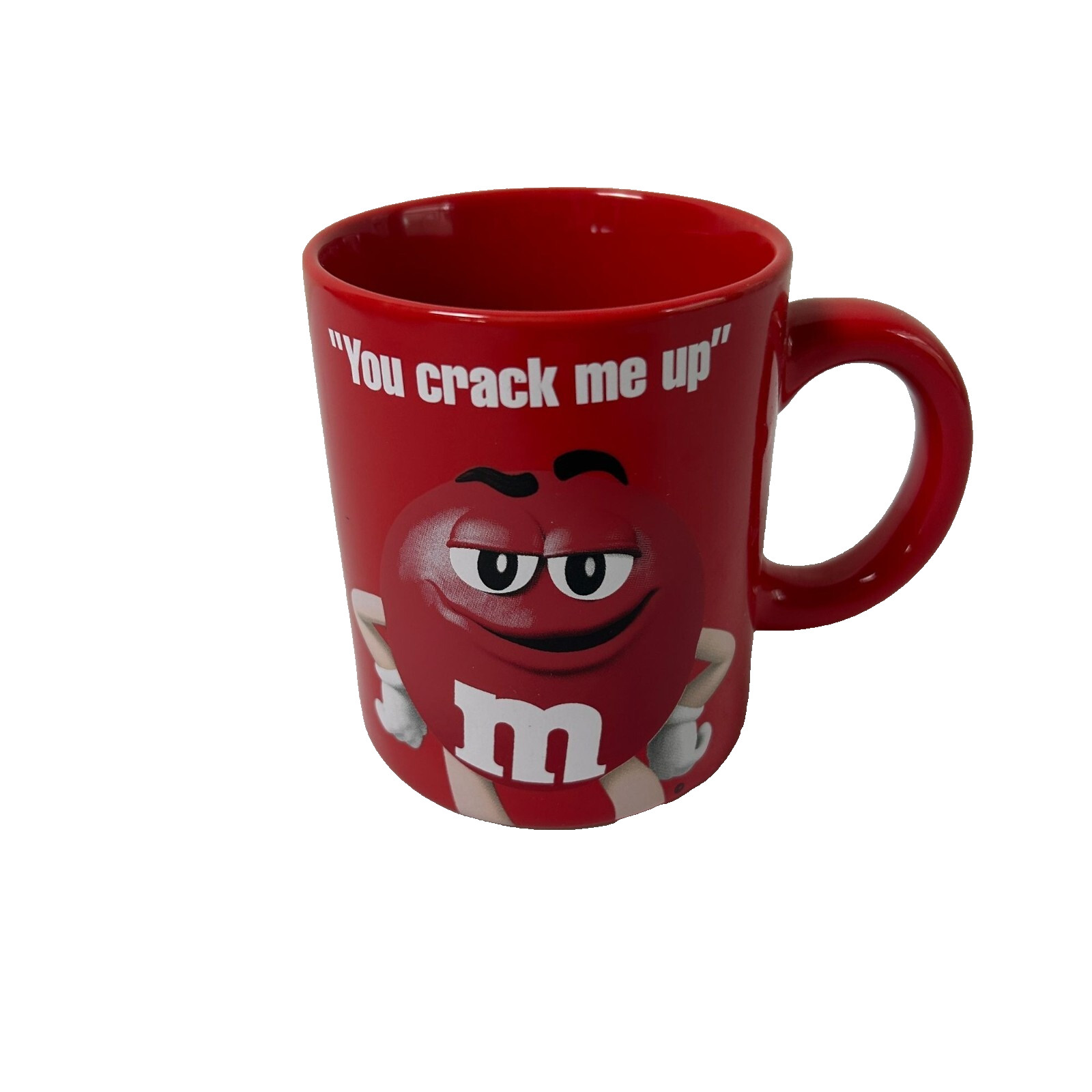 M&M Coffee Mug Red You Crack Me Up 2016 Tea Cup Mars Frankford Candy