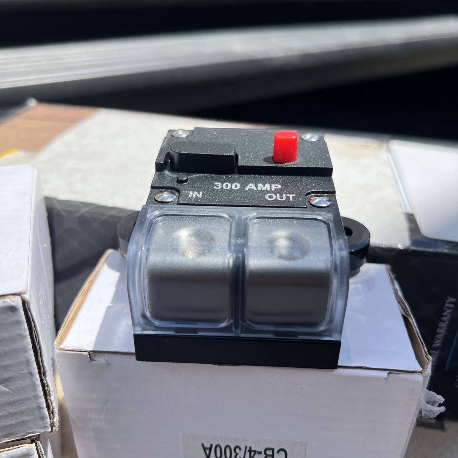 300a 300 Amp DC Inline Circuit Breaker with Dust Cover Car Audio Boat Solar S