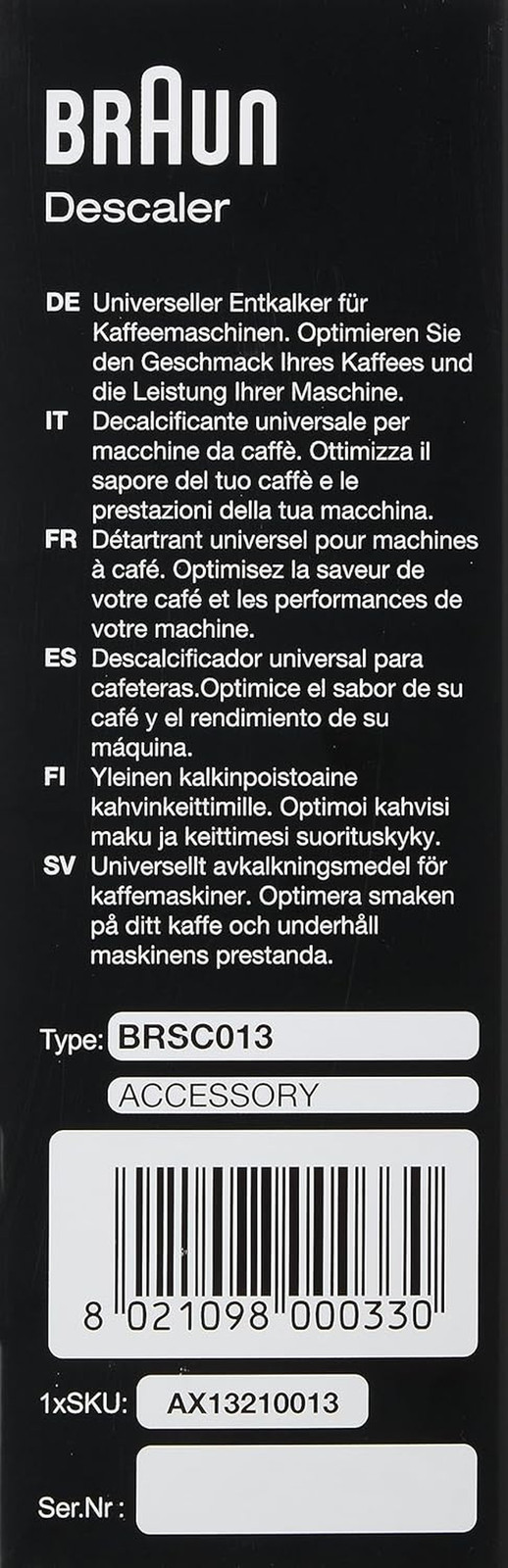 Coffee Maker Descaling Solution (200Ml)