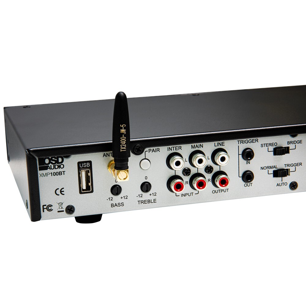 2x100W Bluetooth Stereo Amplifier, Bass & Treble Control, Class D XMP100 GEN2