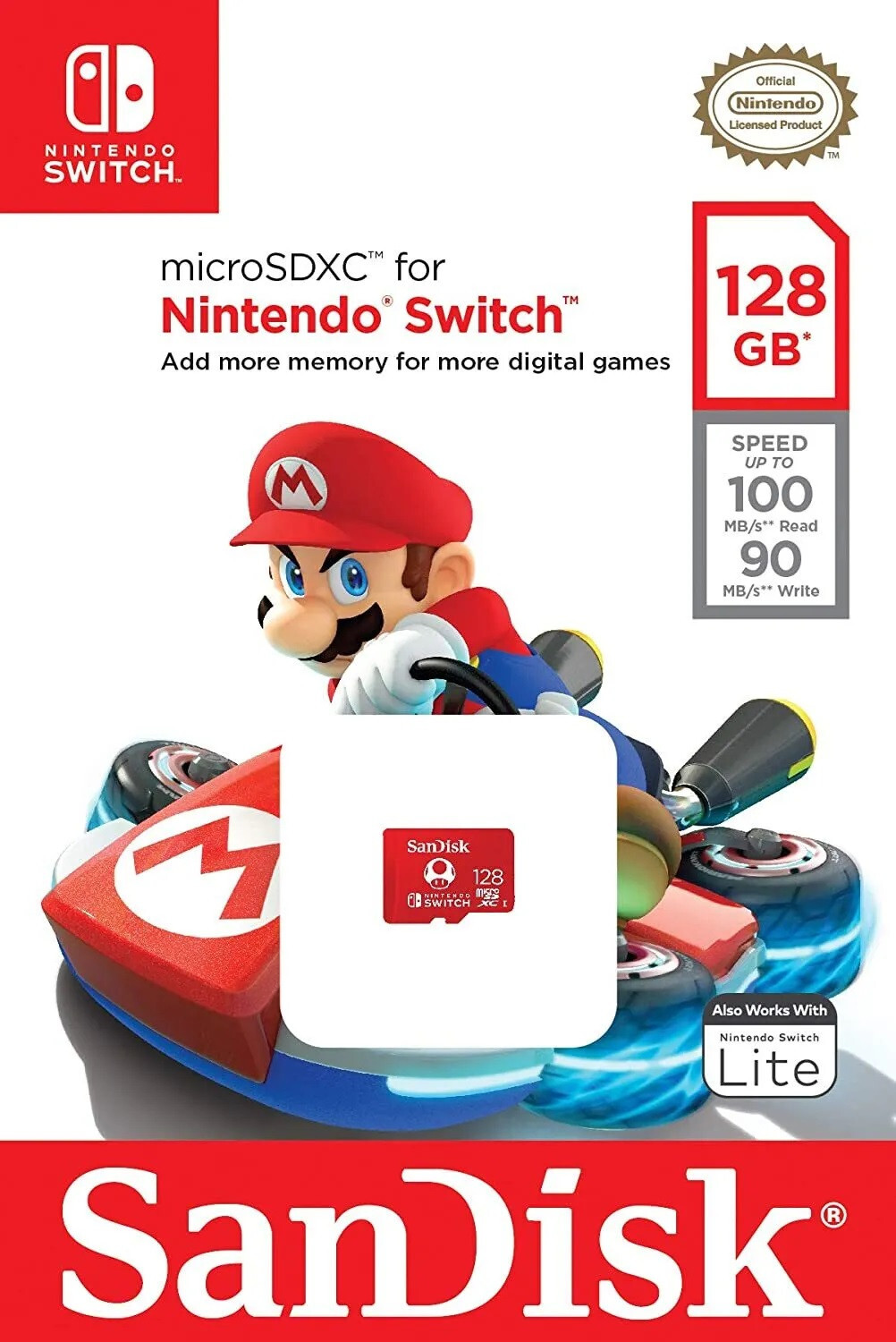 SanDisk 128GB micro SD XC Card MicroSDXC Flash Memory Nintendo Switch 128 GB