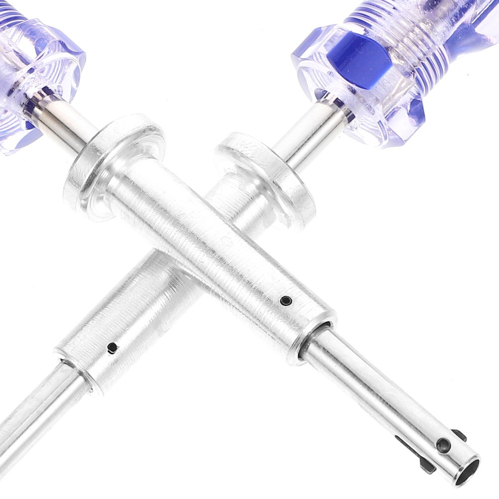 2Pcs 7 Inch Cable Locking Terminator for Catv Durable Metal Plastic Blue