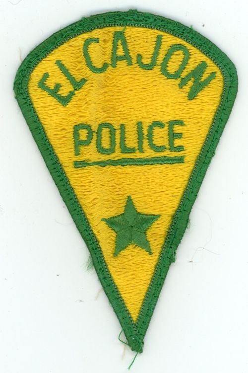 CALIFORNIA CA EL CAJON POLICE NICE OLD VINTAGE SHOULDER PATCH SHERIFF