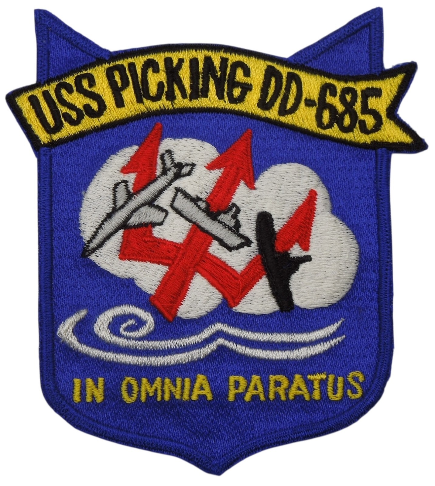 Original US Navy Vietnam War USS Picking Destroyer Ship DD-685 Patch H34