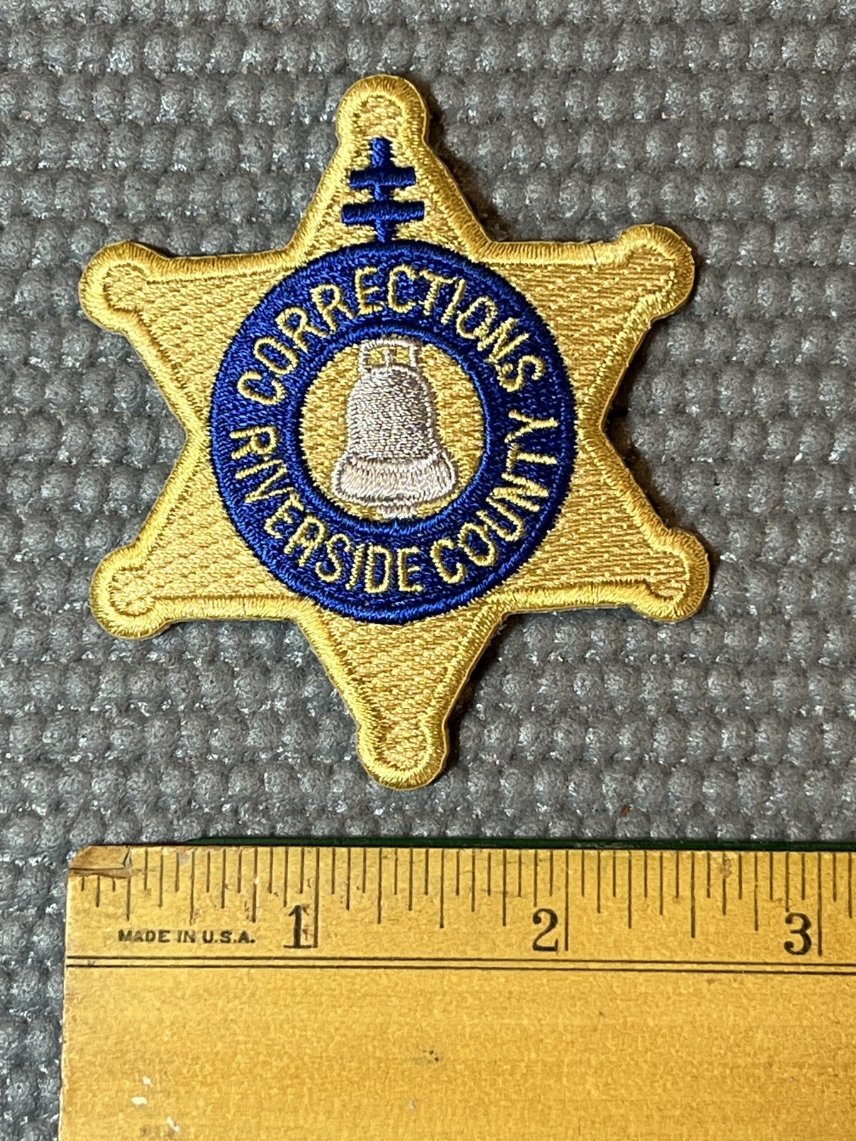 Riverside County California Sheriff Corrections Star Patch