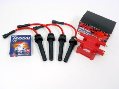 FITS 03-08 CHRYSLER PT CRUISER TURBO SPARK WIRES NGK IRIDIUM PLUGS MSD COIL RED