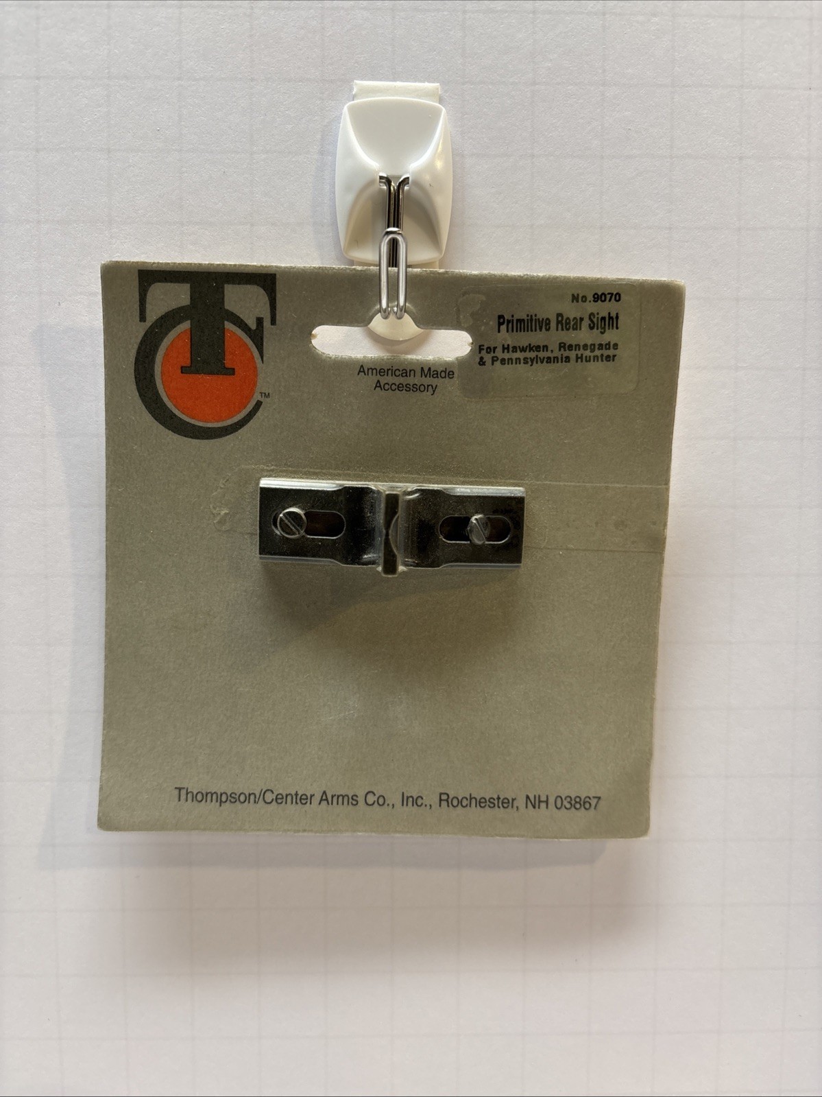 THOMPSON CENTER T/C PRIMITIVE REAR SIGHT #9070 HAWKEN RENEGADE PA HUNTER