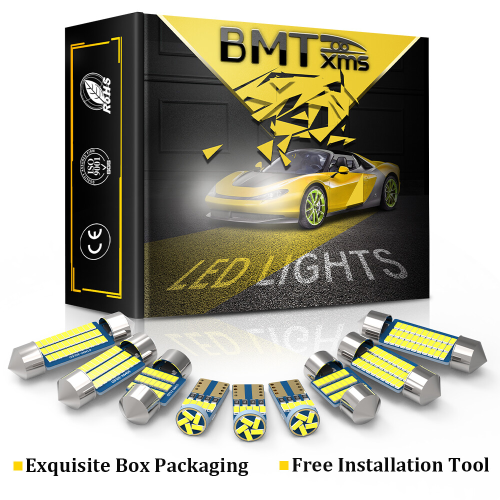 18 Bulbs White Lights Interior LED Package Kit for Toyota 4Runner 2010-2021
