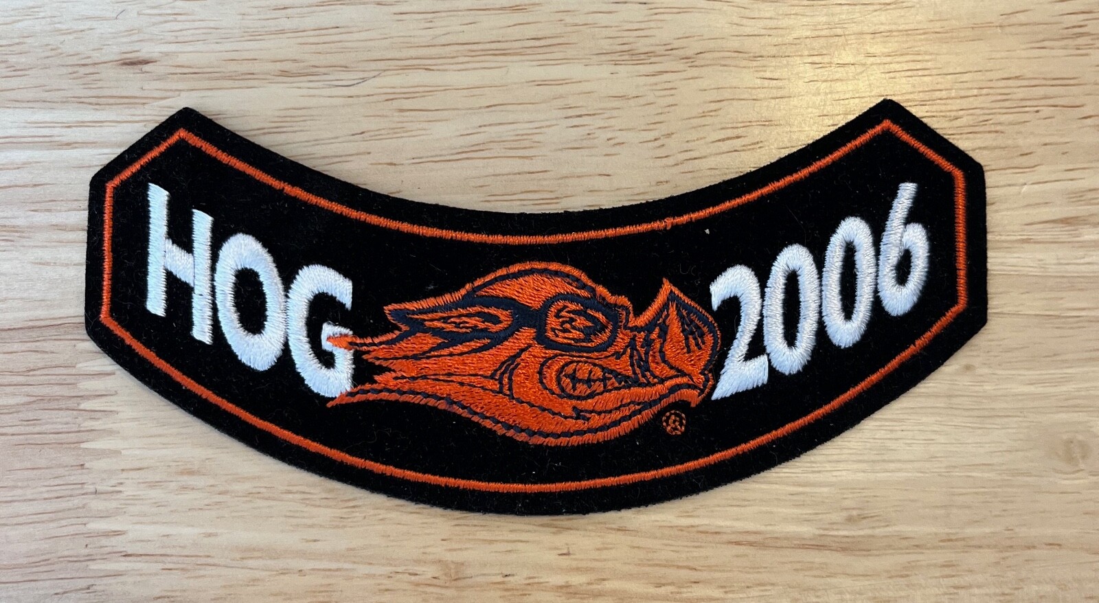 HOG 2006 Rocker Harley Davidson Vintage Patch Unsewn Pre-owned