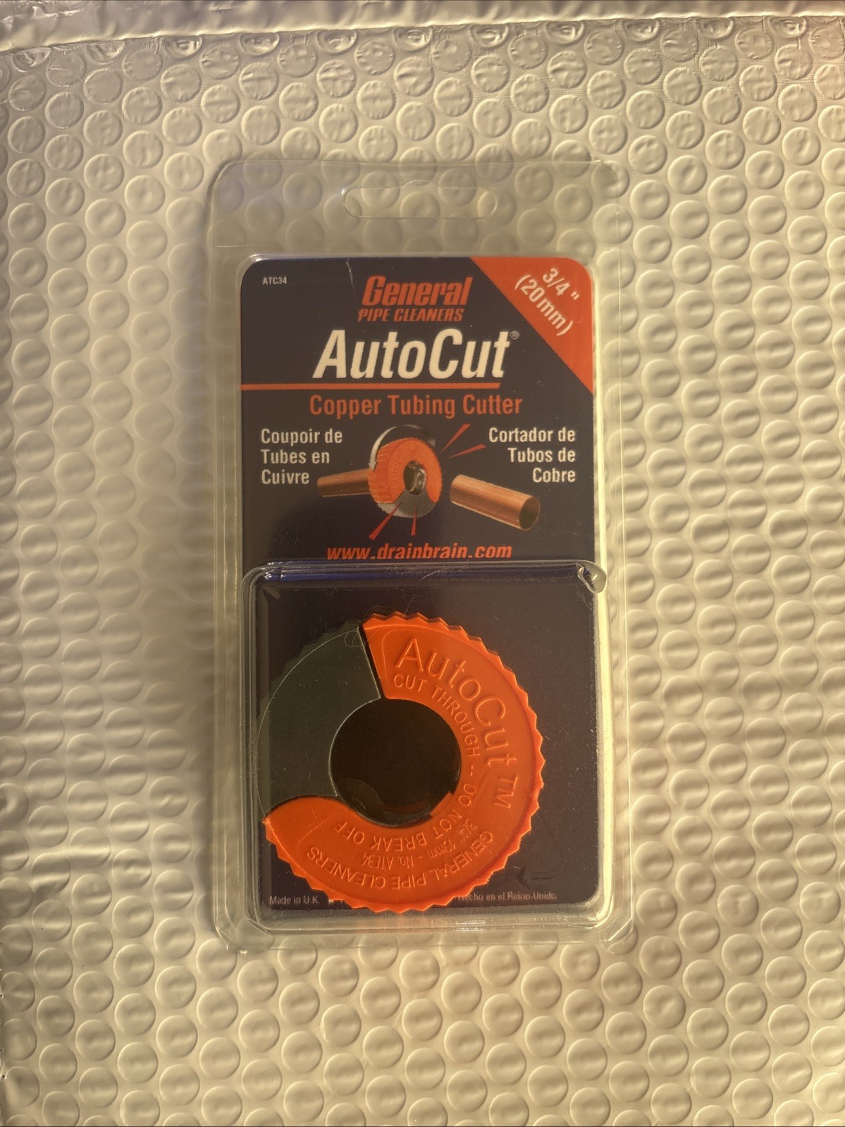 General Pipe Cleaners ATC34 3/4-Inch (20mm) AutoCut Copper Tubing Cutter