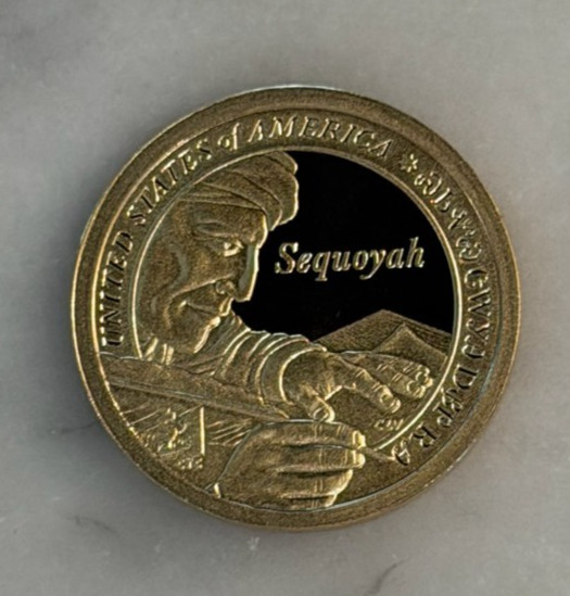 2017-S Sacagawea Sequoyah Proof Dollar