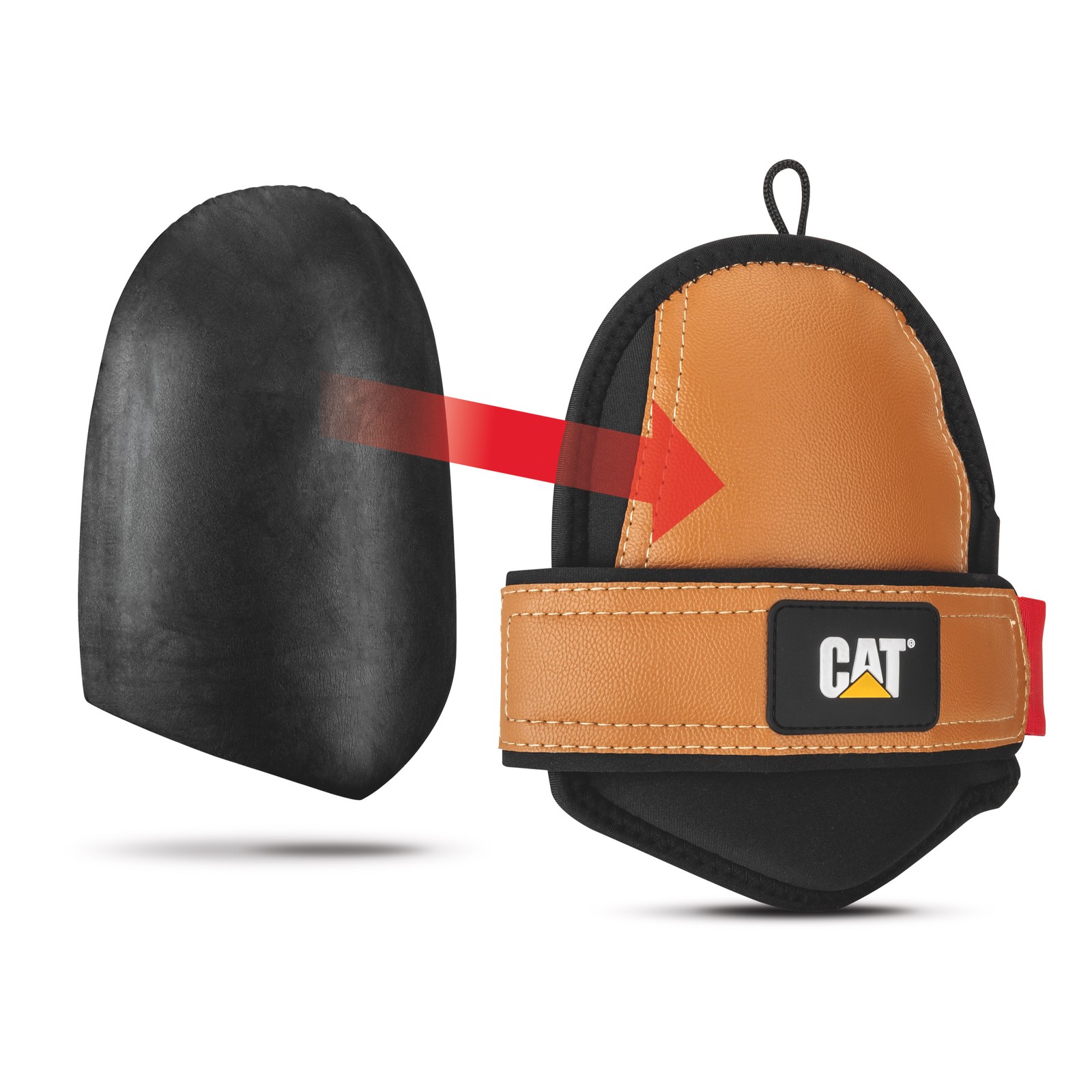 Cat Ultra-Soft Synthetic Leather Knee Pads - Large - 980748ECT