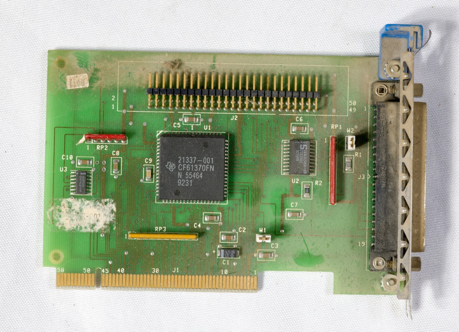 Vintage Tecmar Wangtek 33577-001 QIC-02 interface 16 bit microchannel ISAD23