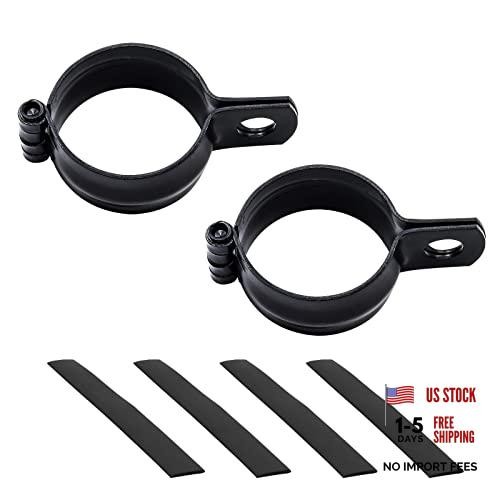 Biqing Motorcycle Turn Signal Bracket with Clamps - no-Drill 32-41mm Black