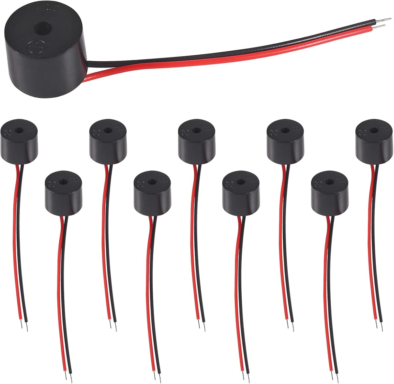 UMLIFE 10PCS Buzzer DC 3-12V Wired Connector Active Electronic 5V