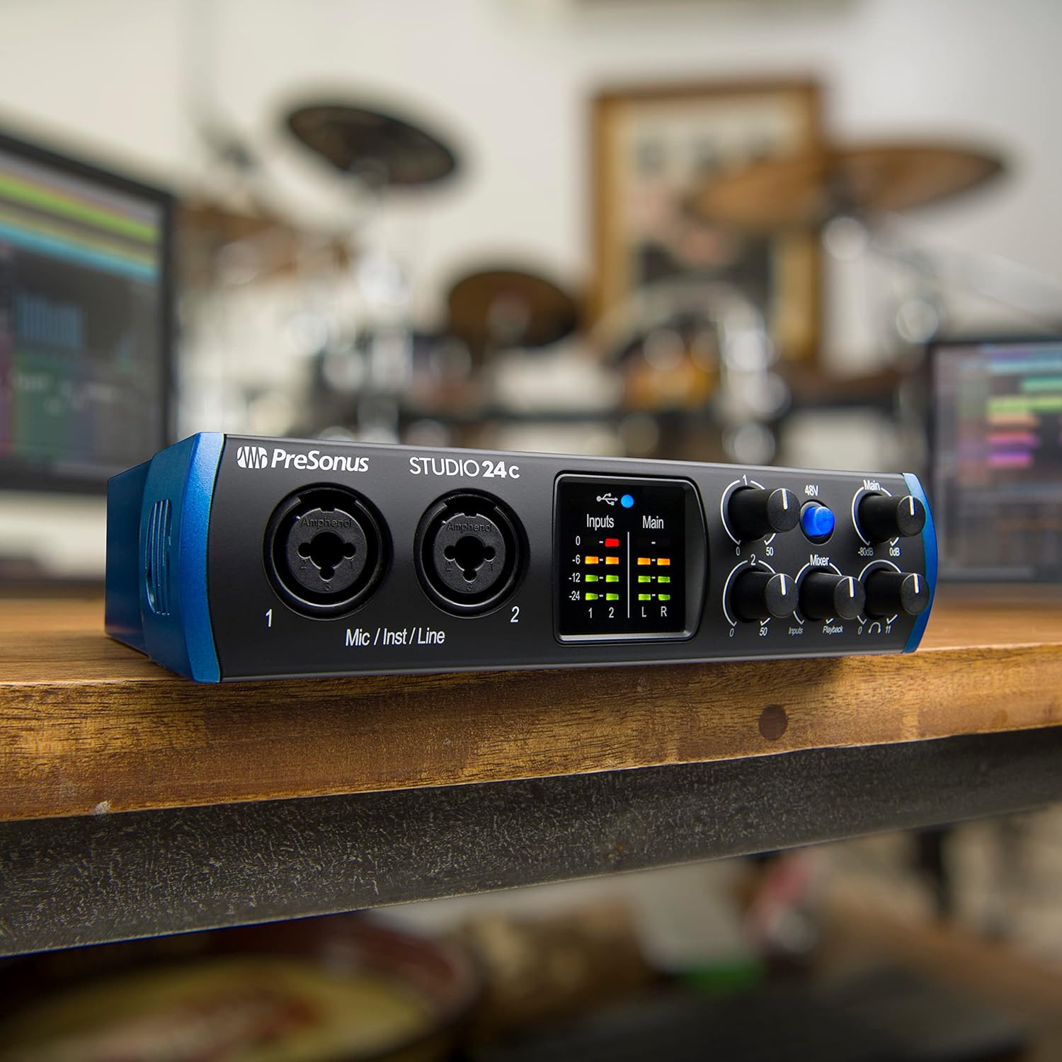Studio 24C 2X2, 192 Khz, USB Audio Interface with Studio One DAW Recording Softw