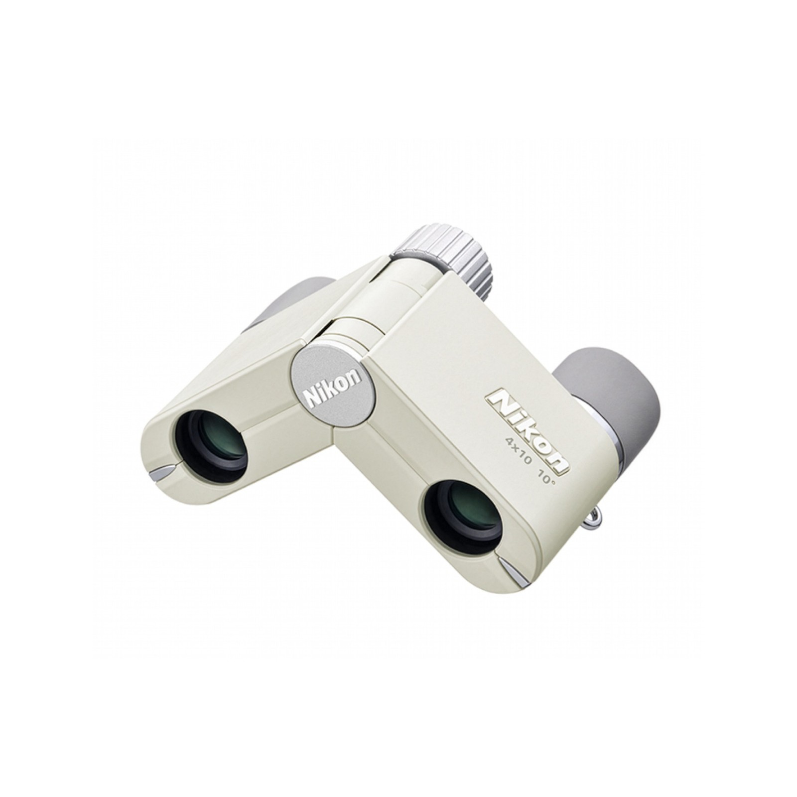 Nikon 4x10D CF Lightweight Pocket Binoculars with 4x Magnification (Ivory White)